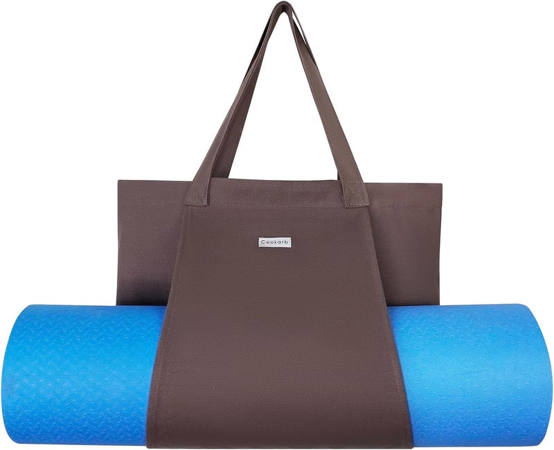 Cwokarb Yoga Bags for Women with Yoga Mats Bags Carrier Carryall Canvas Tote for Pilates Shoulder for Travel Office Beach Workout - Image 5